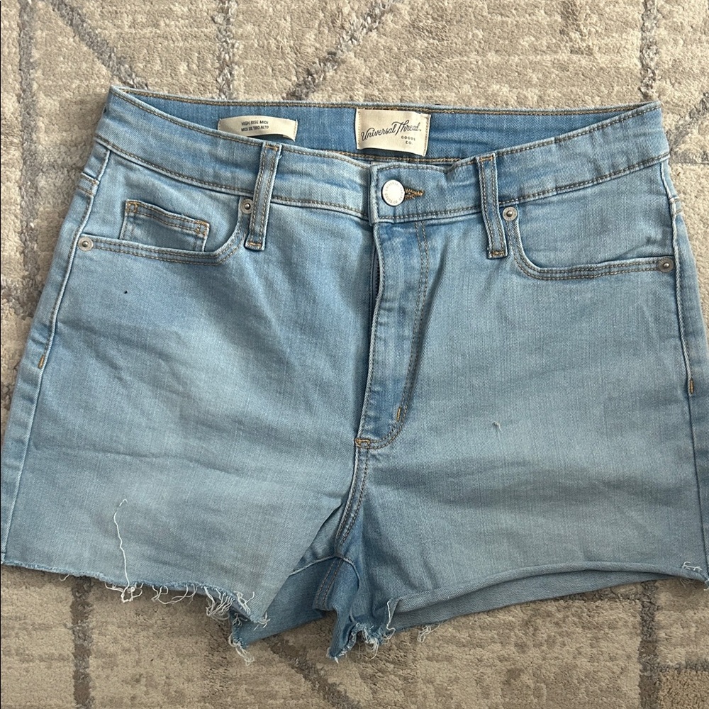 Light Blue Denim Cutoff Shorts